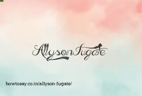 Allyson Fugate