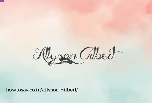 Allyson Gilbert