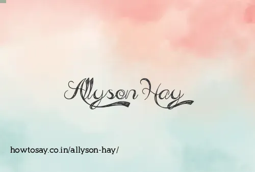 Allyson Hay
