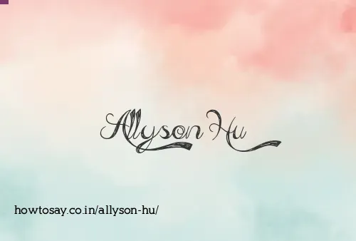 Allyson Hu