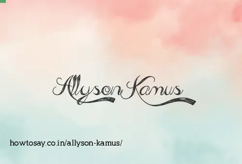 Allyson Kamus