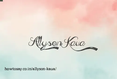 Allyson Kaua