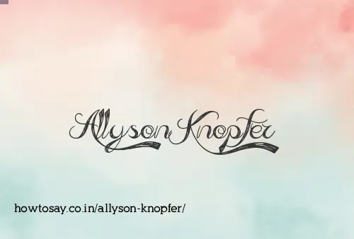 Allyson Knopfer
