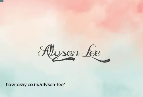 Allyson Lee