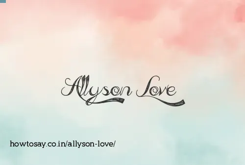 Allyson Love