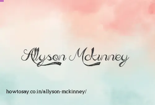 Allyson Mckinney