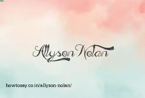 Allyson Nolan