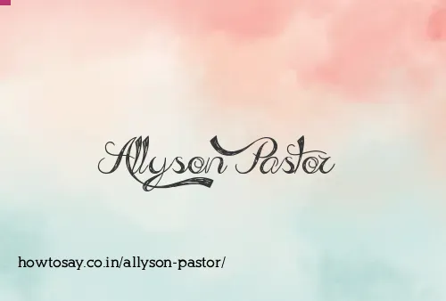 Allyson Pastor