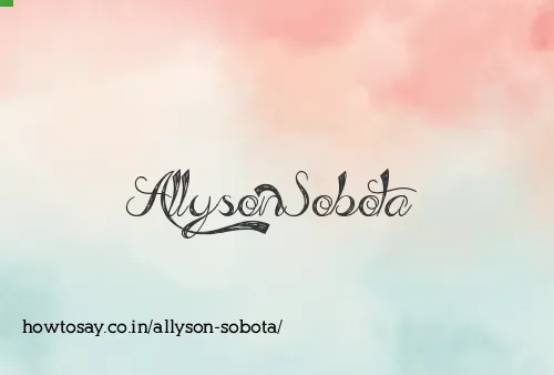 Allyson Sobota