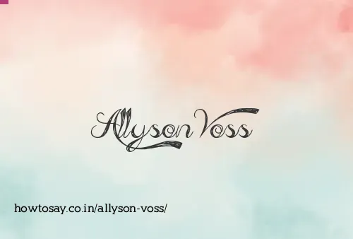 Allyson Voss