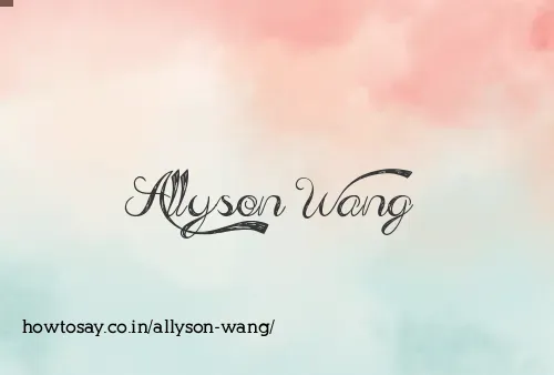 Allyson Wang