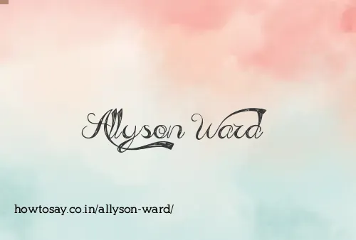 Allyson Ward