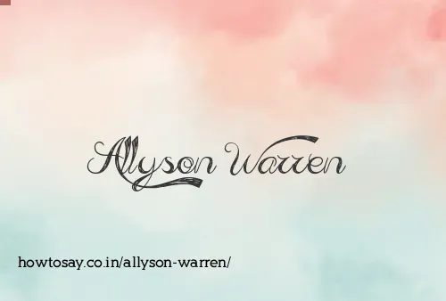 Allyson Warren