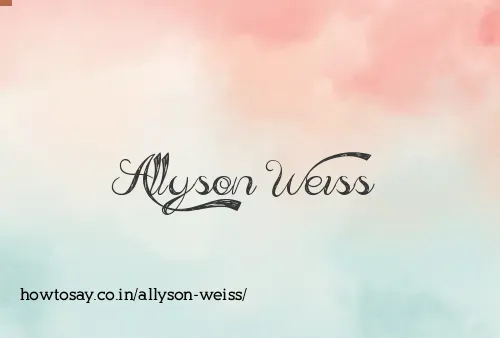 Allyson Weiss