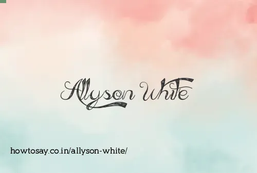 Allyson White