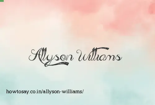 Allyson Williams