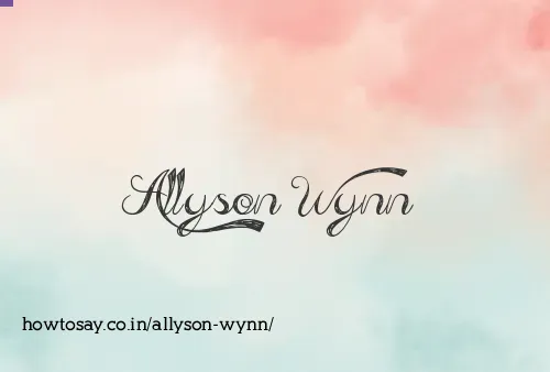 Allyson Wynn