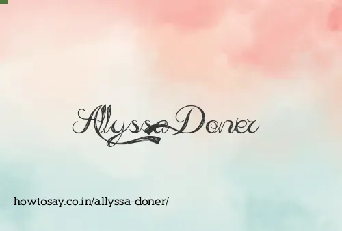 Allyssa Doner