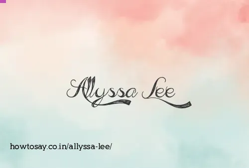 Allyssa Lee