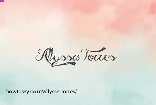 Allyssa Torres
