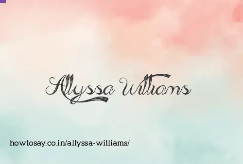 Allyssa Williams