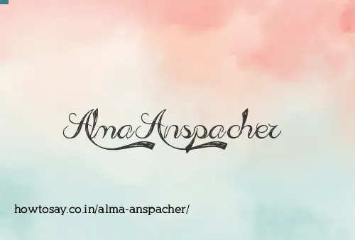 Alma Anspacher