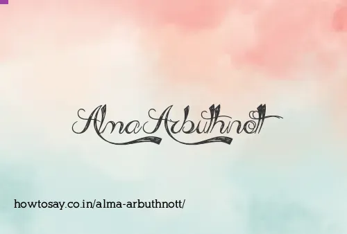 Alma Arbuthnott