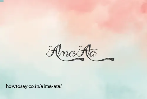 Alma Ata