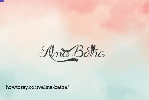 Alma Batha