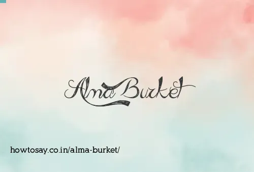 Alma Burket