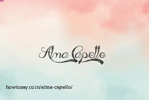 Alma Capello