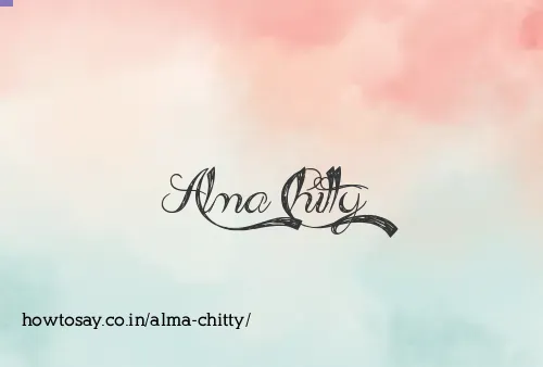 Alma Chitty