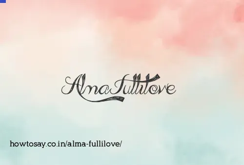 Alma Fullilove