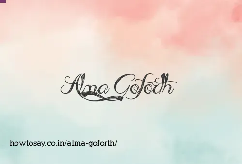 Alma Goforth