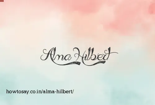Alma Hilbert