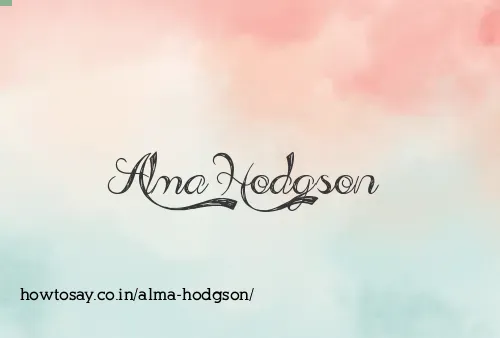 Alma Hodgson