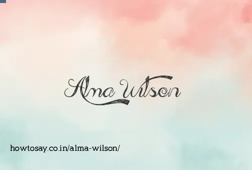 Alma Wilson