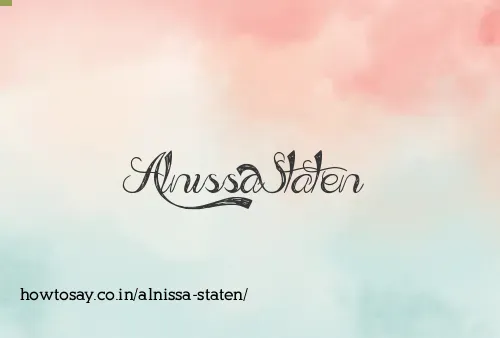 Alnissa Staten