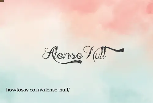 Alonso Null