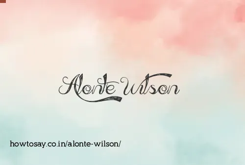 Alonte Wilson
