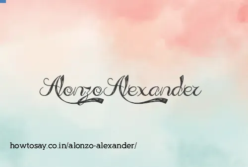 Alonzo Alexander