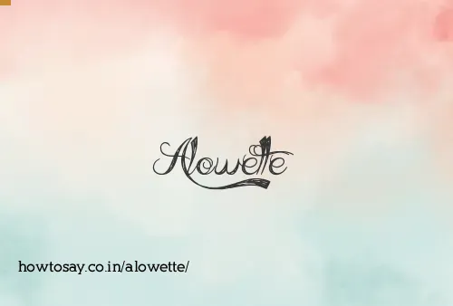 Alowette