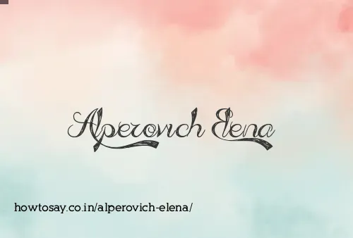 Alperovich Elena
