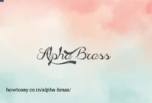 Alpha Brass