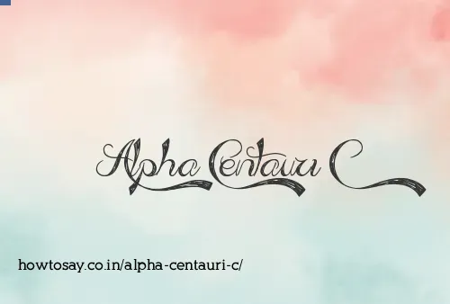 Alpha Centauri C