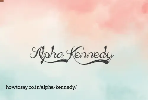 Alpha Kennedy