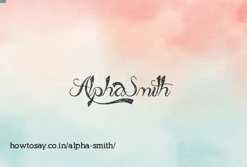 Alpha Smith