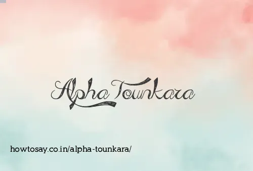 Alpha Tounkara