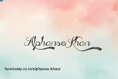 Alphanso Khan