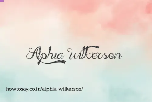 Alphia Wilkerson